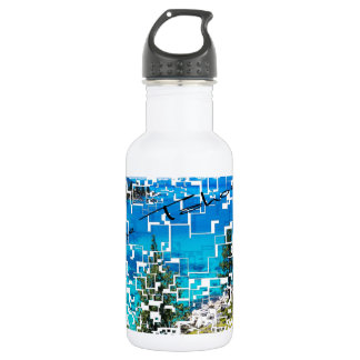 Lake- Tahoegraphik Edelstahlflasche
