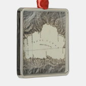 Lake- Tahoekarte Ornament Aus Metall (Rechts)