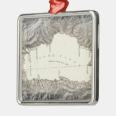 Lake- Tahoekarte Ornament Aus Metall (Links)