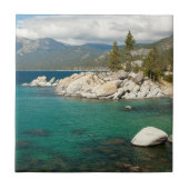 Lake- Tahoelandschaft Fliese (Vorderseite)