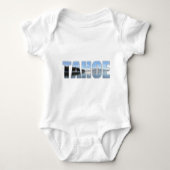 Lake- Tahoetext Baby Strampler (Vorderseite)