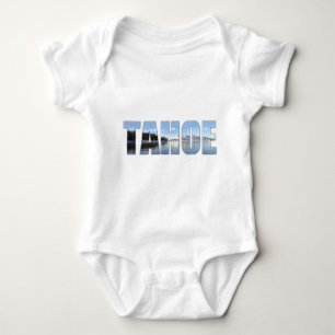 Lake- Tahoetext Baby Strampler