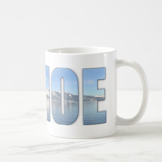 Lake- Tahoetext Kaffeetasse (Rechts)