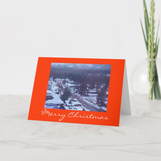 Lake- Tahoeweihnachtssammlungs-Karten Feiertagskarte (Vorderseite)