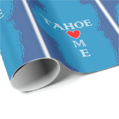 Lake- TahoeZuhause Geschenkpapier (Rolleneckpunkt)
