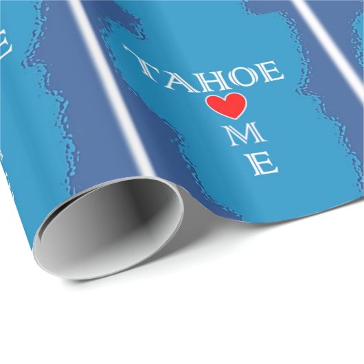 Lake- TahoeZuhause Geschenkpapier (Rolleneckpunkt)