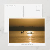 Lake Tana Ethiopia Postkarte (Vorne/Hinten)