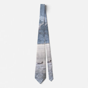 Lake Taneycomo Foggy Winter Angeln Tie Krawatte