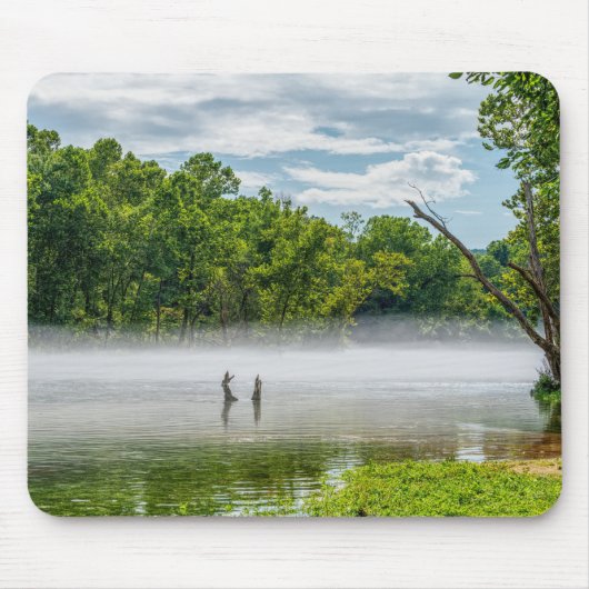 Lake Taneycomo Summer Fog Mousepad (Vorne)
