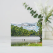 Lake Taneycomo Summer Fog Postcard Postkarte (Stehend Vorderseite)