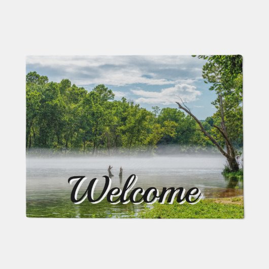 Lake Taneycomo Summer Fog Willkommen Doormat Fußmatte (Vorderseite)