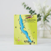 Lake Tanganika Afrikanische Karte (Stehend Vorderseite)