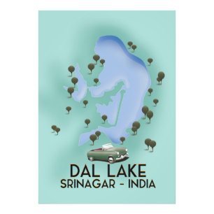 Lake Tanganika Afrikanische Karte Fotodruck