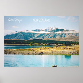 Lake Tekapi New Zealand South Island Reise Poster