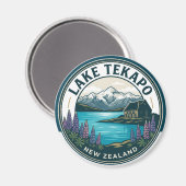 Lake Tekapo Neuseeland Magnet (Vorderseite/Rückseite)