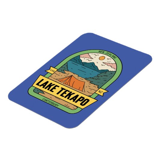 Lake Tekapo Neuseeland Magnet (Linke Seite)