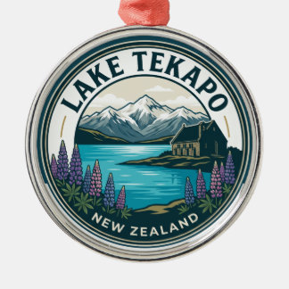 Lake Tekapo Neuseeland Ornament Aus Metall