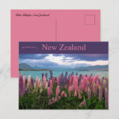 Lake Tekapo Neuseeland Postkarte (Vorne/Hinten)