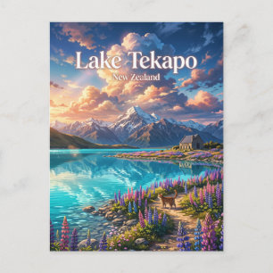 Lake Tekapo Neuseeland Postkarte