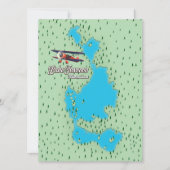 Lake Texcoco Mexiko Seekarte (Vorderseite)