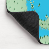 Lake Texcoco Mexiko Seekarte Mousepad (Ecke)