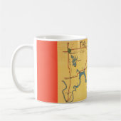 Lake Texoma Karte Kaffeetasse (Links)
