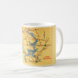 Lake Texoma Map Kaffeetasse