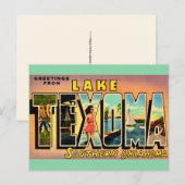 Lake Texoma Oklahoma Postkarte (Vorne/Hinten)