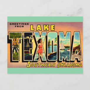 Lake Texoma Oklahoma Postkarte