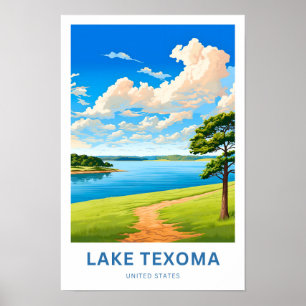 Lake Texoma United States Travel Print Poster