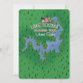 Lake Texoma USA Karte. (Rückseite)