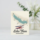 Lake Thun Switzerland Karte (Stehend Vorderseite)