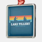 Lake Tillery North Carolina Canoe Ornament Aus Metall (Links)