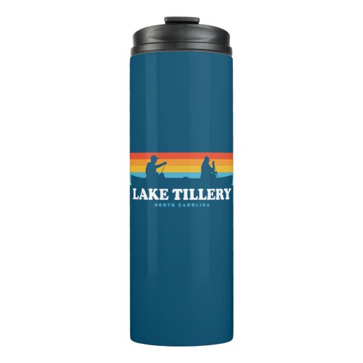 Lake Tillery North Carolina Canoe Thermosbecher (Vorderseite)