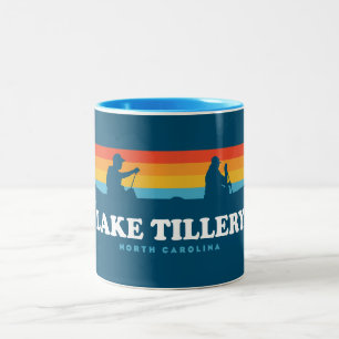 Lake Tillery North Carolina Canoe Zweifarbige Tasse