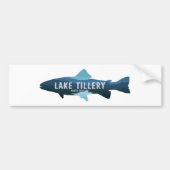 Lake Tillery North Carolina Fisch Autoaufkleber (Vorne)