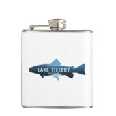 Lake Tillery North Carolina Fisch Flachmann (Vorderseite)