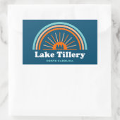 Lake Tillery North Carolina Rainbow Rechteckiger Aufkleber (Tasche)