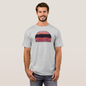 Lake Tillery North Carolina Red Sunrise T-Shirt (Vorne ganz)