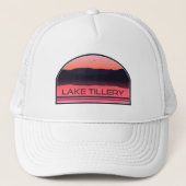 Lake Tillery North Carolina Red Sunrise Truckerkappe (Vorderseite)