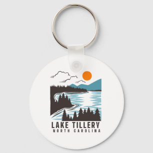 Lake Tillery North Carolina Sommer See Leben Boati Schlüsselanhänger