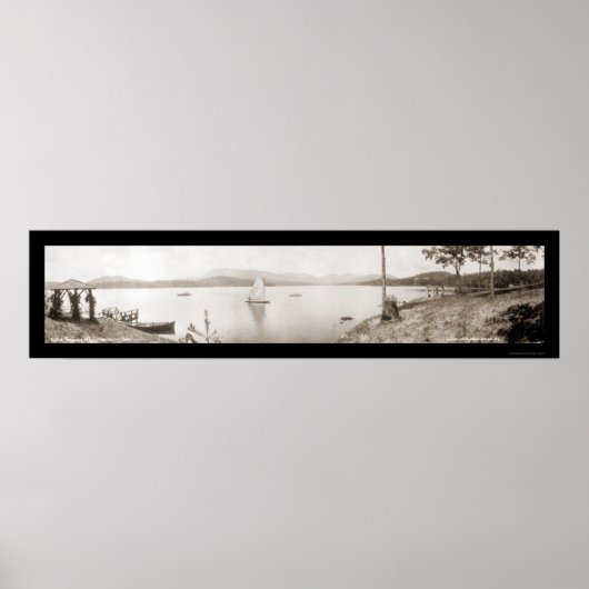 Lake Toxaway NC Boats Foto 1911 Poster (Vorne)