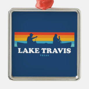 Lake Travis Austin Texas Kanu Ornament Aus Metall