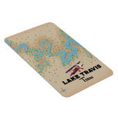 Lake Travis Texas Map Magnet (Rechte Seite)