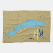 Lake Turkana Kenya Geschirrtuch (Horizontal)