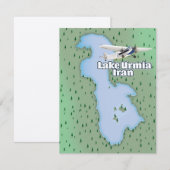 Lake Urmia Iran Reiseplan (Vorne/Hinten)