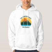Lake Vacation Sunset Cool Personalisiert Hoodie (Vorderseite)