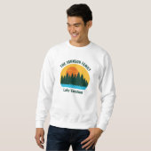 Lake Vacation Sunset Personalized Family Reunion Sweatshirt (Vorne ganz)