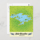 Lake Vermilion Minnesota Karte (Vorne/Hinten)