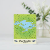 Lake Vermilion Minnesota Karte (Stehend Vorderseite)